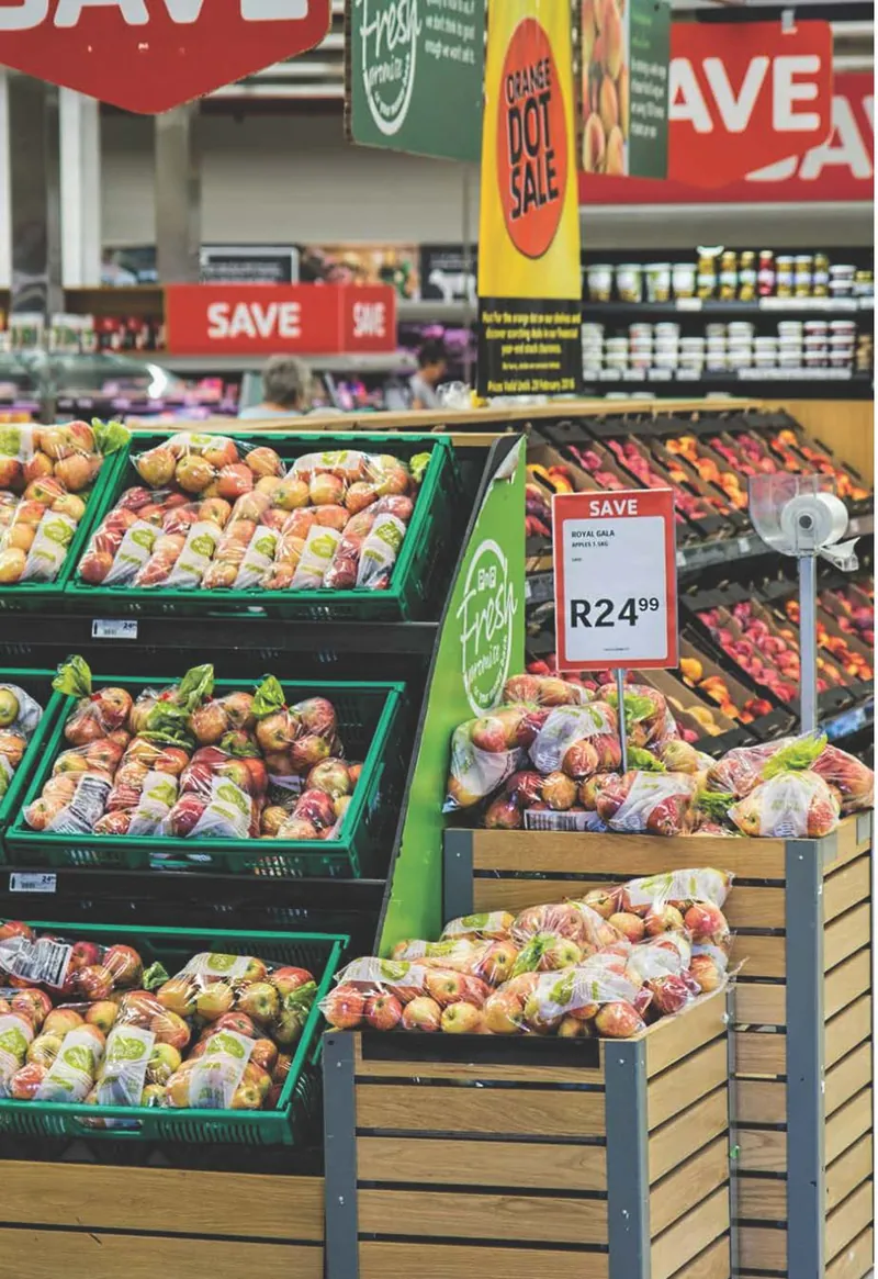 Supermarket produce aisle